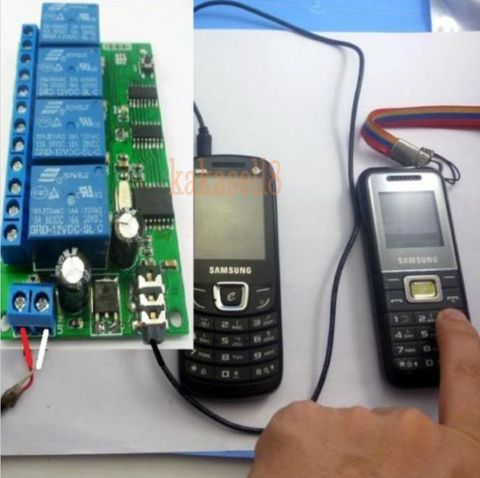 4 CH DTMF MT8870 Audio Decoder Smart Home Controller Voice Mobile Phone Remote Control swicth module ► Photo 1/5