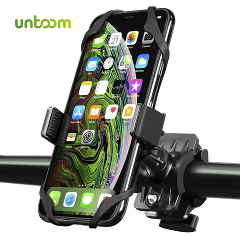 Untoom Bike Phone Holder Universal Cell Phone Bicycle Motorcycle MTB Handlebar Mount Cradle for iPhone X Xs Max 8 7 Plus Samsung ► Photo 1/6
