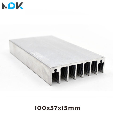 LED aluminum Heatsink radiator 100x57x15mm led radiator for led full spectrum growlight led aquarium light ► Photo 1/6