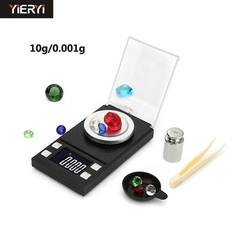 Yieryi Electronic Scale LCD Digital Scale 0.001g Precision Medicine Jewelry Karat Scale 10g / 20g / 50g / 100g Pocket Scale ► Photo 1/6