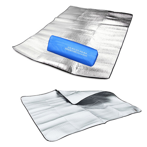 Outdoor camping mat air mattress picnic blanket picnic mat pads Aluminum Foil mats Double Side Camping Dampproof beach mat ► Photo 1/5