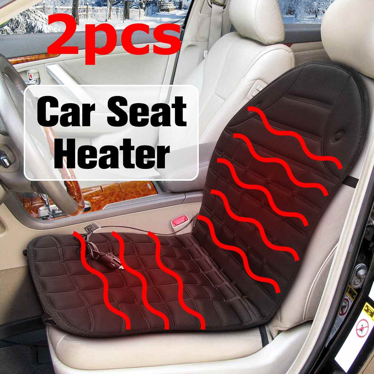 Seat Cushion with Heat:Winter Heated Seat Cover with Fast Heating