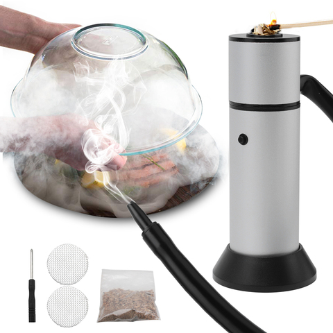 BORUiT Food Cold Smoke Generator Portable Molecular Cuisine Smoking Gun Meat Burn Smokehouse Cooking for BBQ Grill Smoker Wood ► Photo 1/6