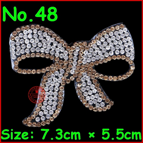 1 pcs/Lot Gold bow-knot Patches hotfix rhinestone iron on rhinestones  Crystal motifs applique for children women clothes patch - Price history &  Review, AliExpress Seller - twilingh Official Store