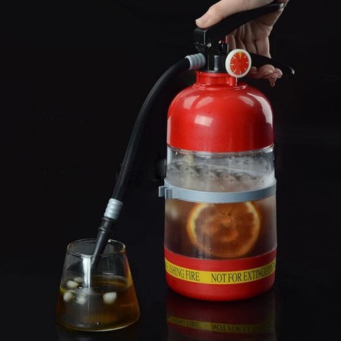 Creative beer machine bar plasic fire extinguisher shape drink bottle beers machine bartender water dispenser ► Photo 1/6