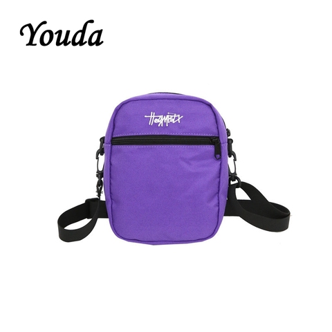 Youda Women Casual Simple Messenger Bag Hip Hop Style Ladies Handbags Mini Shoulder Bags Couple Phone Pouch Girls Classic Tote ► Photo 1/6