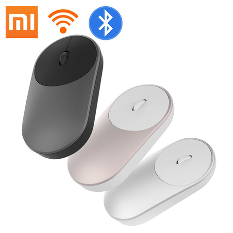 100% Original Xiaomi Mouse Portable Optical Wireless Bluetooth Mouse 4.0 RF 2.4GHz Dual Mode Connect for Laptop pc ► Photo 1/6