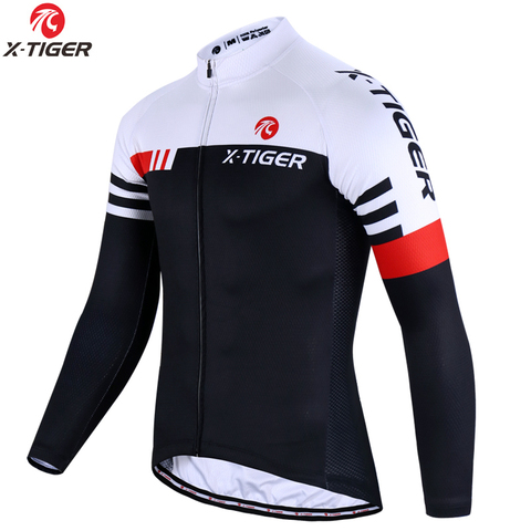 X-Tiger Winter Cycling Jersey Thermal Fleece Cycling Clothing Long Sleeve Bicycle Wear Bike Clothing Invierno Maillot Ciclismo ► Photo 1/6