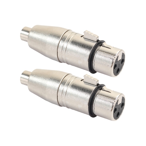 2Pcs/Lot XLR Female To RCA Female Audio Adapter Connector For Microphone Speaker ► Photo 1/6