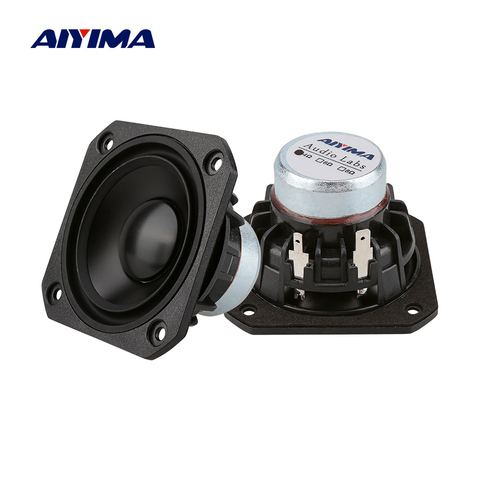 AIYIMA 2Pcs 2.5 Inch Full Range Speaker 4 8 Ohm 15W Audio Speakers Sound Column 25 Core Loudspeaker DIY Home Theater ► Photo 1/6