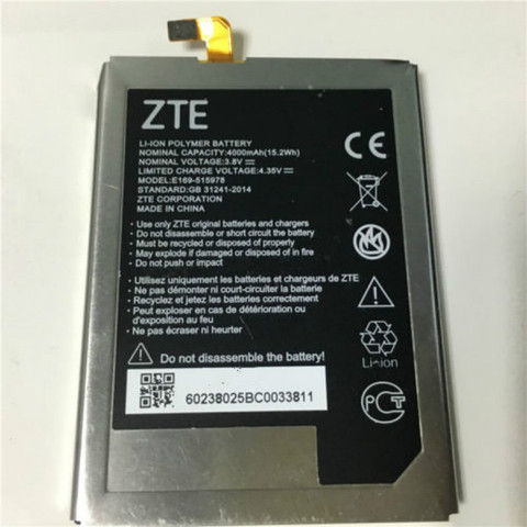 4000mAh battery For ZTE Q519T For ZTE Blade X3/Blade D2/Blade A452/E169-515978 515978 mobile phone Batteries + track code ► Photo 1/2