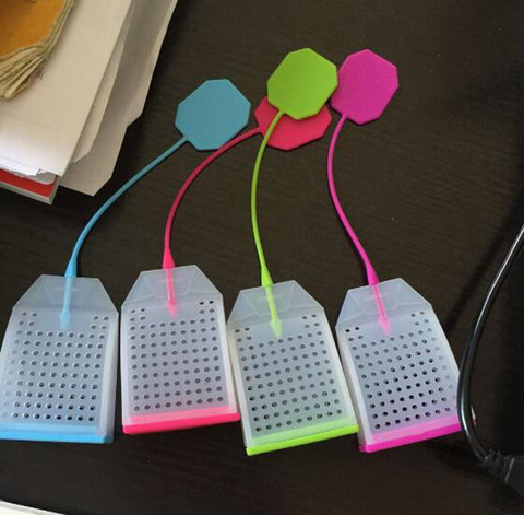 Food-grade Silicone Tea Bags Colorful Style Tea Strainers Herbal Tea Infusers Filters Scented Tea Tools Random color ► Photo 1/5