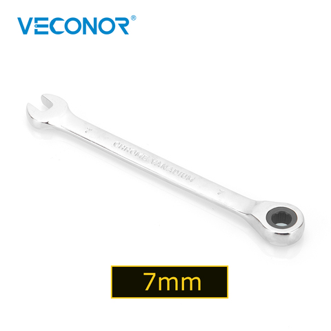 7mm Ratchet Wrench Spanner Fixed Head Mirror Polish 72T Ratcheting High Torque Multitool ► Photo 1/6