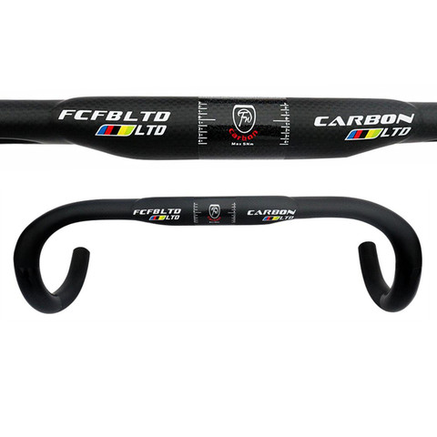 FCFB 3K matte Carbon Handlebar  Road Bike Handlebars Drop Bar Handle Bar 380/ 400/ 420/440 /460mm Bicycle Handlebars ► Photo 1/5