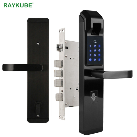 RAYKUBE Biometric Fingerprint Door Lock Intelligent Electronic Lock Fingerprint Verification With Password & RFID Unlock R-FZ3 ► Photo 1/6