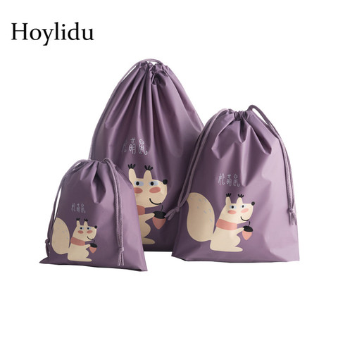 3 Pcs/Set Waterproof Drawstring Storage Bag Women Travel Accessories Packing Organizer Clothe String Bags Shoe Pouch Kit Package ► Photo 1/6