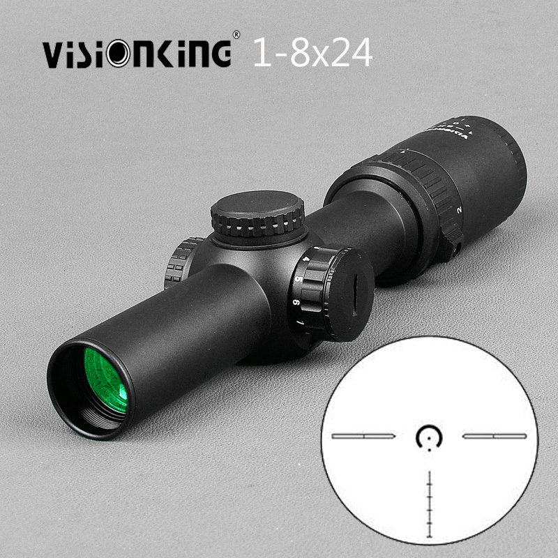 Visionking New 1-8x24 Rifle Scope Military Tactical Hunting Shooting Sight 