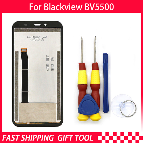 New original Touch Screen LCD Display LCD Screen For Blackview BV5500 Replacement Parts + Disassemble Tool+3M Adhesive ► Photo 1/6