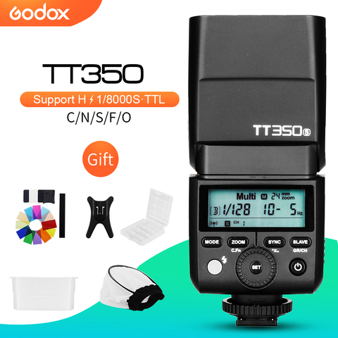 Godox Mini Speedlite TT350C TT350N TT350S TT350F TT350O TT350P Camera Flash TTL HSS for Canon Nikon Sony Fuji Olympus Pentax ► Photo 1/6