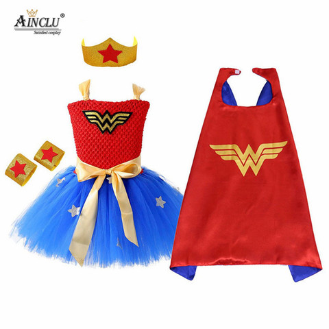 Wonder Woman Tutu Super Hero Tutu Halloween Costume Batman Robin Spiderman Superman INSPIRED tutu dress costume