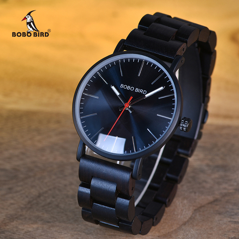 BOBO BIRD Wooden Men Watches Luxury Brand relogio masculino Quartz Watch Ideal Gifts Items in Wood box erkek kol saati W-Q30 ► Photo 1/6