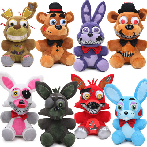New 25cm Fnaf Plushie Mangle Foxy Freddy Fazbear High Quality Stuffed Plush  Doll Toy Gifts - Movies & Tv - AliExpress