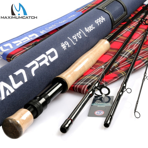 Maximumcatch Saltpro 8-12WT 9FT 4SEC Saltwater Fly Fishing Rod 30T+40T SK Carbon Fast Action Fly Rod with Cordura Rod Case ► Photo 1/6