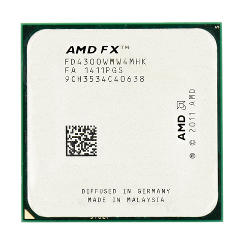 AMD FX serial FX 4300 3.8GHz 95W 4MB Cache  FX-4300 Socket AM3+ Quad Core CPU processor  pieces  Free Shipping ► Photo 1/2
