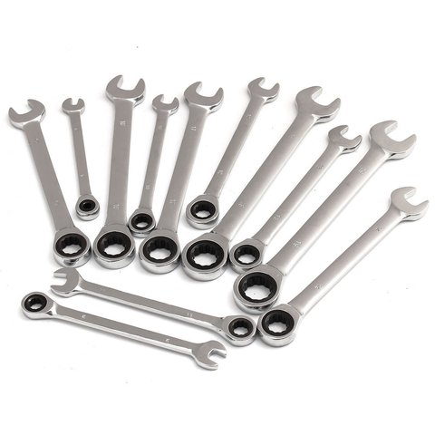 Ratcheting Combination Ratchetingwrench Spanner Hand Tool A Set of Key Torque Gear Socket Universal Tools ► Photo 1/6