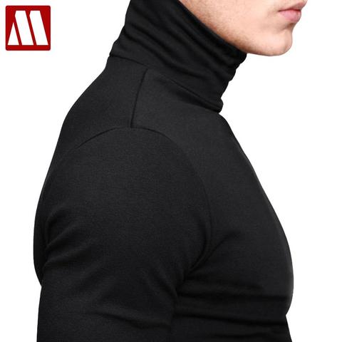 New 2022 Sping Fashion Mens Casual T-Shirts Long Sleeve Brand Clothing Man Slim Fit Clothes Male Wear Tops Tees Plus Size XXXL ► Photo 1/6