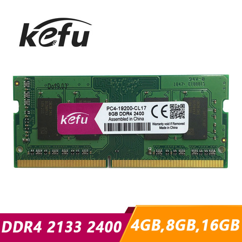 Kefu Ram DDR4 8GB 16GB 4GB 2133 Mhz 2400 Mhz 2133Mhz 2400Mhz Memory Ram DDR4 8GB 16GB sodimm memoria laptop notebook 4G 8G 16G ► Photo 1/1