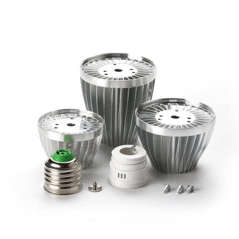 LED bulb 9W 12W 18W lamp accessories E27 B22 E14 DIY aluminum shell kit GU10 3W 7W LED ball bulb light parts for lamp improved ► Photo 1/6