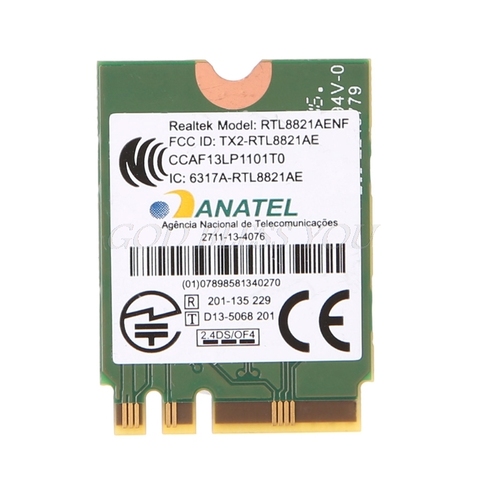 Dual Band 2.4+5GHz 433M Bluetooth V4.0 NGFF M.2 Wifi WLAN 802.11ac Wireless Combo Card For Realtek RTL8821AE AW-CB161H ► Photo 1/6