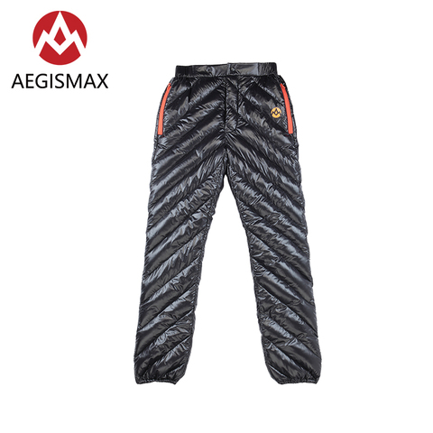 AEGISMAX Adult Unisex Outdoor Sport Down Pants Ultralight White Goose Down Keep Warm Waterproof Camping Winter Trousers ► Photo 1/6