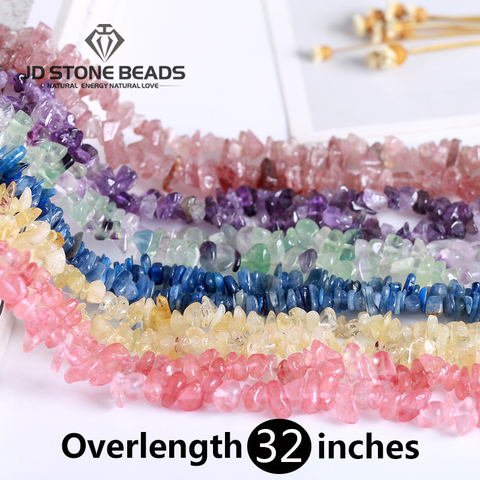 Wholesale Natural Quartz Stone Irregular Shape Freeform Chip Beads Amethysts Citrine Tiger Eye For Jewelry Making DIY Bracelet ► Photo 1/6