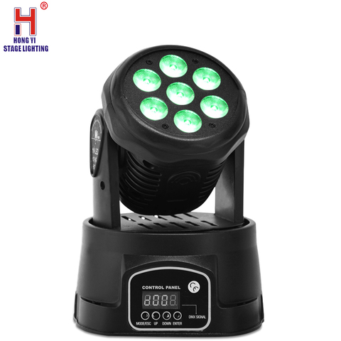 Moving Head Light 7X12W Led 4 Color Rgbw With Dmx Control For Party Dj Disco Wash Lighting ► Photo 1/6