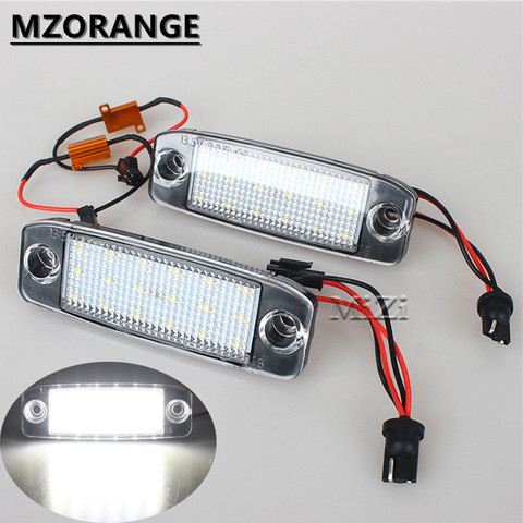 MZORANGE 1 Pair For KIA Sorento R Sorento MX 2010~2015 18LED Car License Plate Light Number Frame Lamp LED Lights High Quality ► Photo 1/6