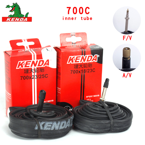 Kenda mountain Bike Road bicycle tire 700 *18 23 25 28 32 35 43 45C bicycle parts AV FV Cycling butyl rubber Bicycle Inner Tube ► Photo 1/6
