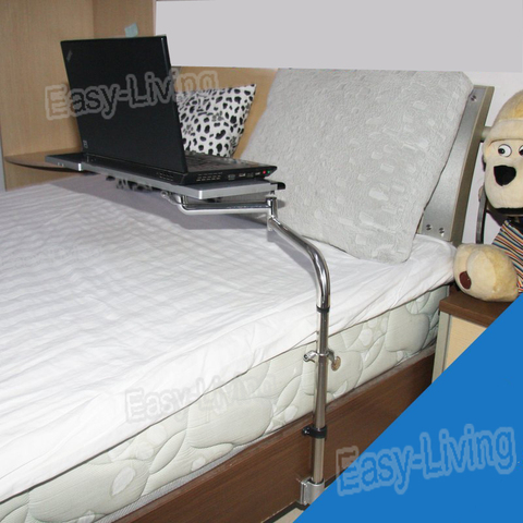 Bedside Clamping Lazy Laptop Desk /Keyboard Mount Holder+ Mouse Pad with USB Fan Lapdesk Tablet PC Holder ► Photo 1/6