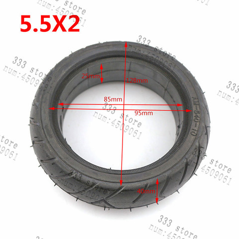 free shipping 5.5x2 Solid Tire external diameter 128mm fits for Hoverboard Self Balancing Electric Scooter Spare Parts ► Photo 1/6