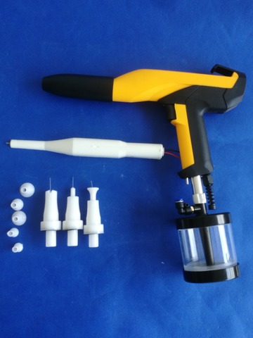 experiment electrostatic lab powder coating spray gun with cascade suits for Optiflex GEMA ► Photo 1/1