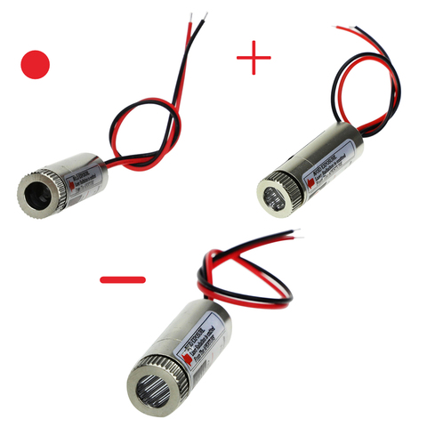 650nm 5mW Red Point / Line / Cross Laser Module Head Glass Lens Focusable Industrial Class ► Photo 1/4