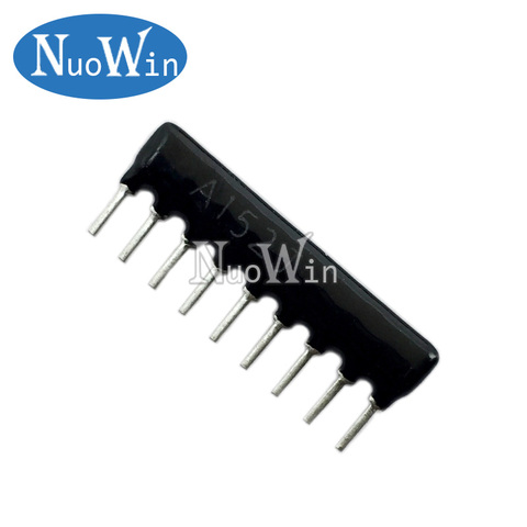 10pcs DIP exclusion Network Resistor array 9pin 47 100 220 330 470 510 680 1K 1.2K 1.5K 2K 2.2K 3.3K 4.7K 5.1K 5.6K 10K 100K ohm ► Photo 1/2