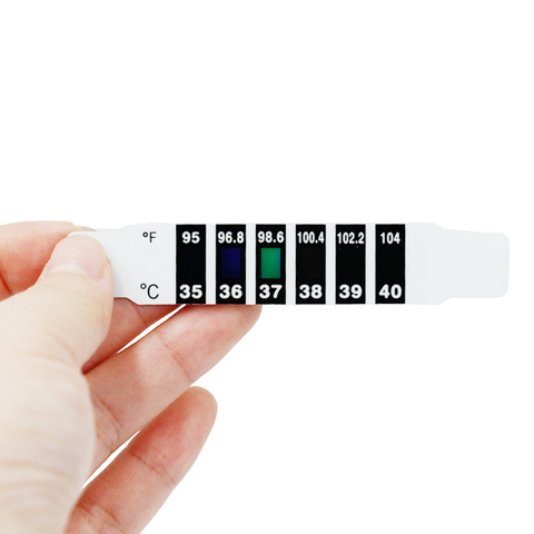 10pcs Baby infant Child Thermometer Toddler Forehead Care Health Temperature Monitors Scan fever strip Reusable Flexible 30%off ► Photo 1/4