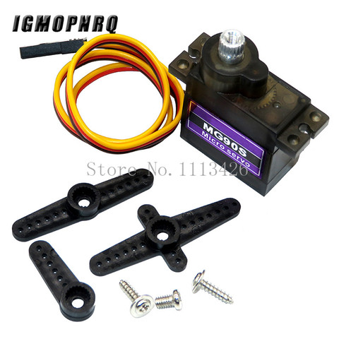 1pcs MG90S Metal gear Digital 9g Servo For Rc Helicopter plane boat car MG90 9G ► Photo 1/1