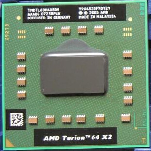 AMD cpu laptop Turion TL-60 tl-60  CPU 1M Cache 2.0GHz Socket S1 Dual-Core Laptop processor tl60 TL 60 in stock ► Photo 1/1