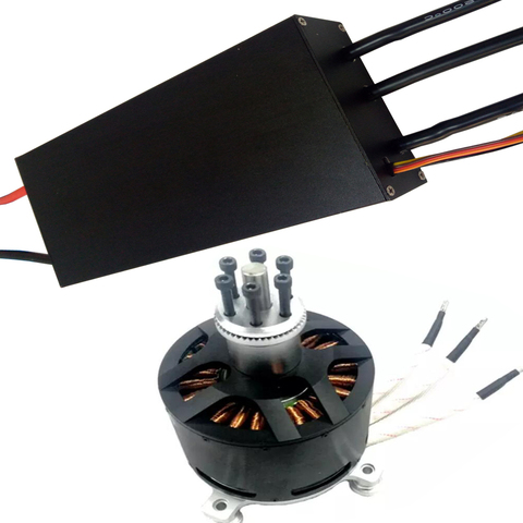 25KW 120100 Outrunner Brushless Motor for Electric Paramotors and Electric Go-karts with 22S 500A boat ESC ► Photo 1/1