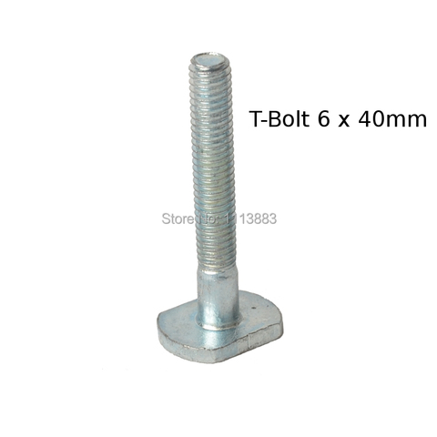 10PCS M6x40 T-bolt for T-slot, T-Track T-nut, for Router and Woodworking Jigs ► Photo 1/5