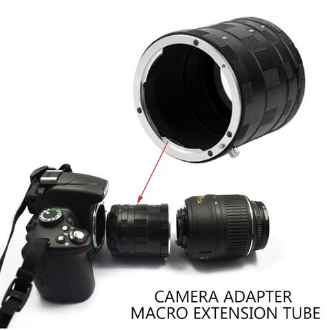 Camera Adapter Macro Extension Tube Ring For Nikon d7000 d7100 d5300 d5200 d5100 d5000 d3200 d3100 d3000 d90 d80 d70 d60 DSLR ► Photo 1/6