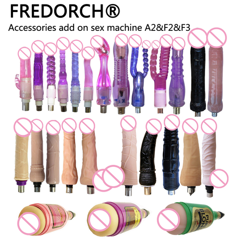 FREDORCH Lot Types Traditional Sex Machine A2 / F2 Attachment 3XLR Attachment Dildo Suction Cup Sex Love Machine For Women man ► Photo 1/6